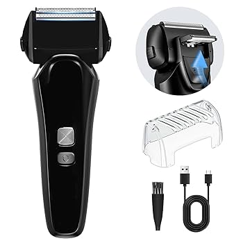 Amazon | シェーバー メンズ 【Type-c充電式&大型LED画面】 往復